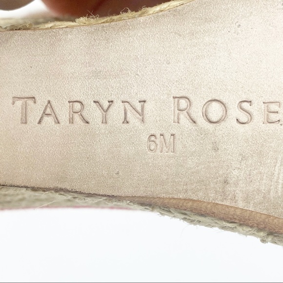 Taryn Rose Like New Red w/ White Trim Rope Wedges - Picture 8 of 9